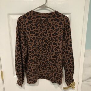 Abercrombie & Fitch leopard crewneck sweatshirt